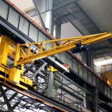 Industrial workshop use wall mounted movable jib crane